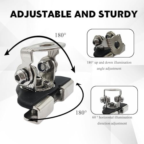 2PCS LED Light Bar Mounting Brackets, Ditch Light Brackets, Adjustable Silver