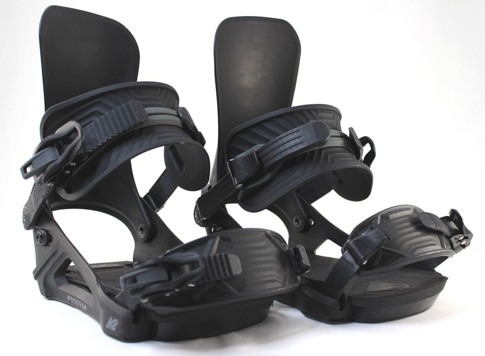 K2 Program Snowboard Bindings Medium (Men's US 5-9) Black 2024 - 77968