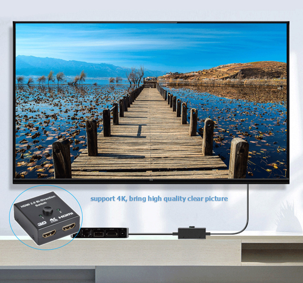 HDMI splitter 2 input 1 output or 1 input 2 output 2 channel switch box full hig