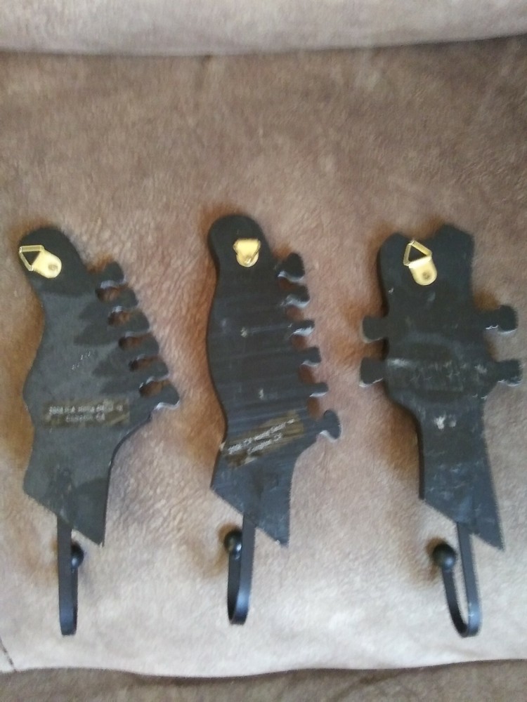 Set Of 3 Guitar Wall Hook Hangers