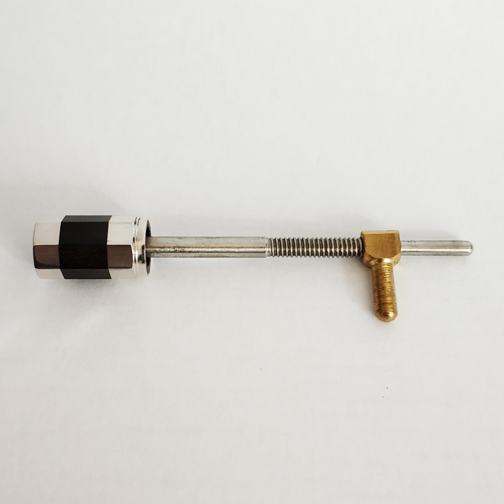 4/4 Viola Silver Button Ebony Divided Abalone Slide Screw Eyelet AAA