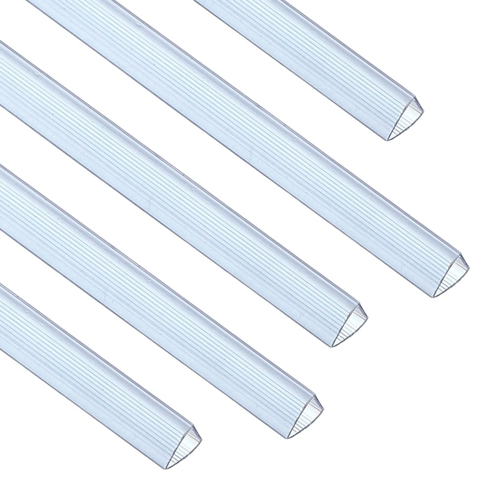 50Pcs 10x10mm Binding Bars, 70 Sheets Capacity, Transparent Blue