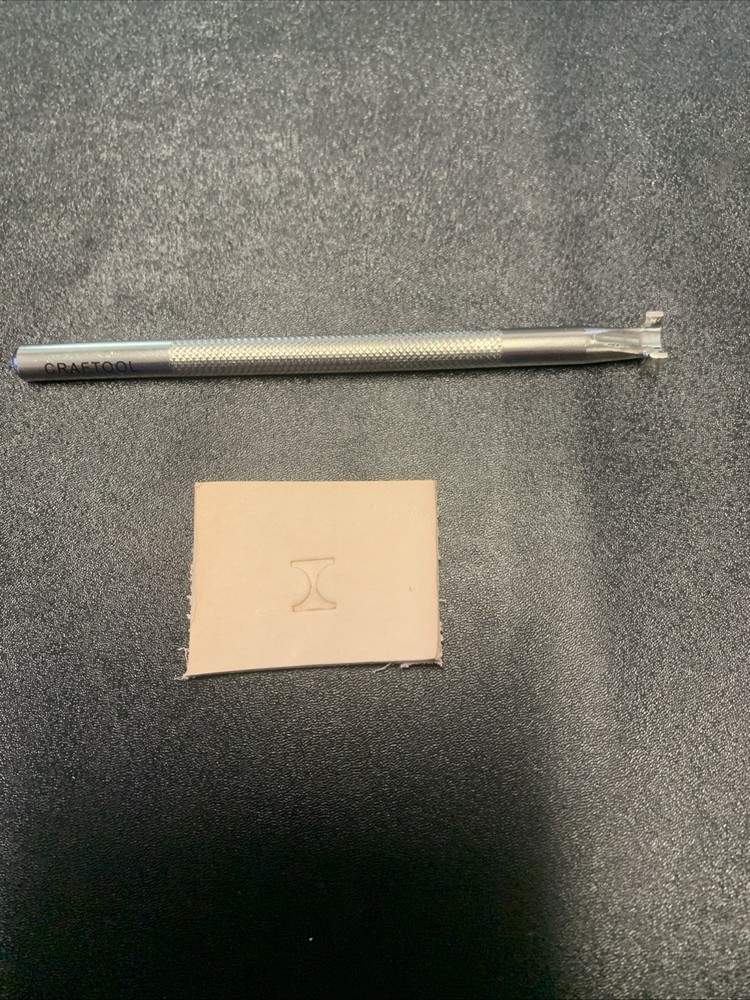 Hourglass Border Leather Stamp