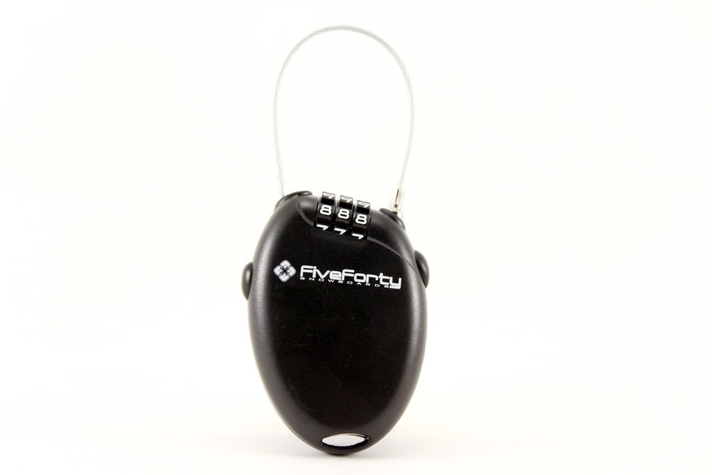 540 Mini Retractable Cable Lock Snowboard Mini Lock Black Retracting New