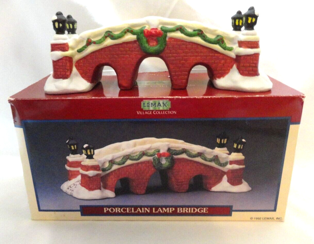 LEMAX PORCELAIN LAMP BRIDGE 1992🌟