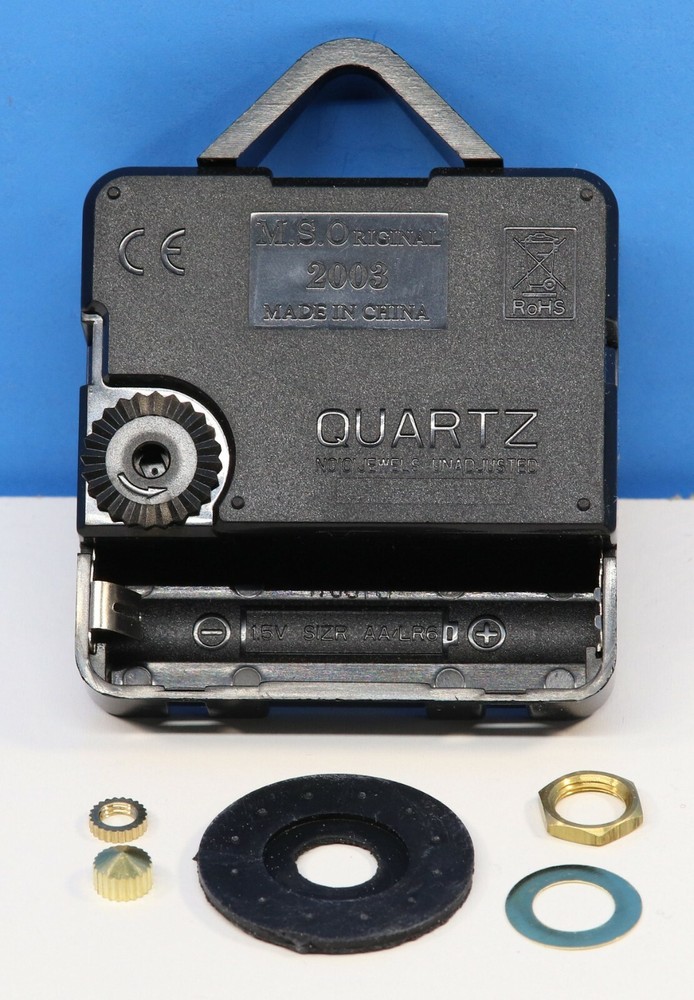 HIGH TORQUE LIFETIME WARRANTY Quartz Battery Clock Movement 1/8" Dial MS SWEEP