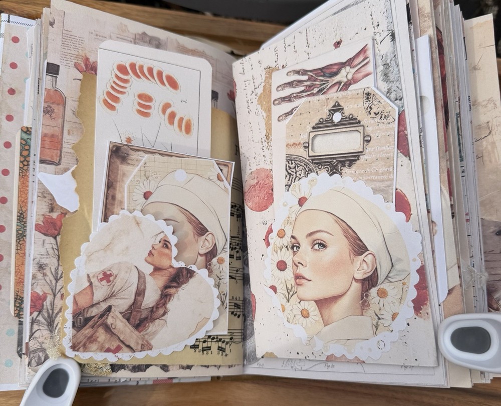 Handmade Nurse Junk Journal