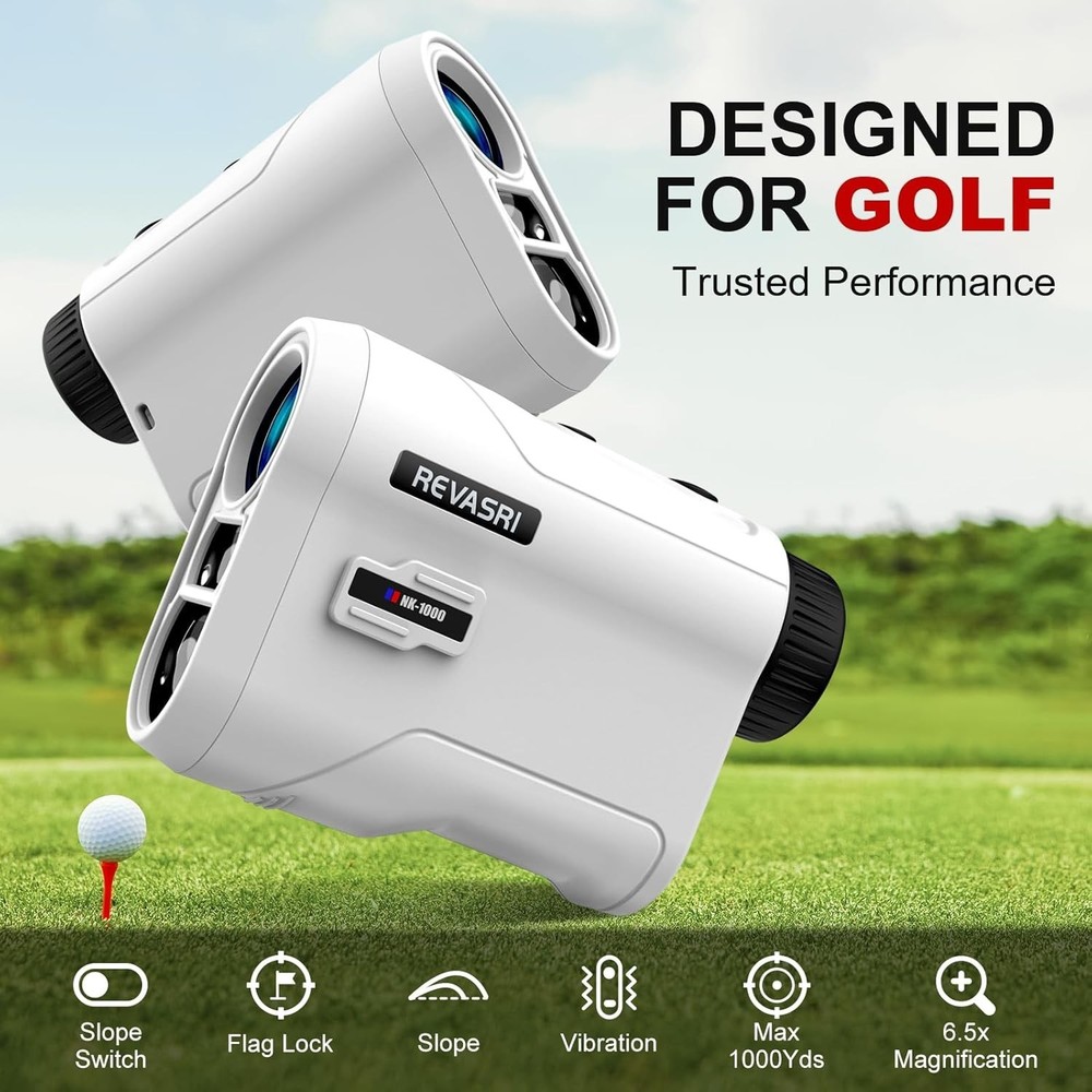 Golf Rangefinder with Slope and Pin Lock Vibration, External Slope Switch for...