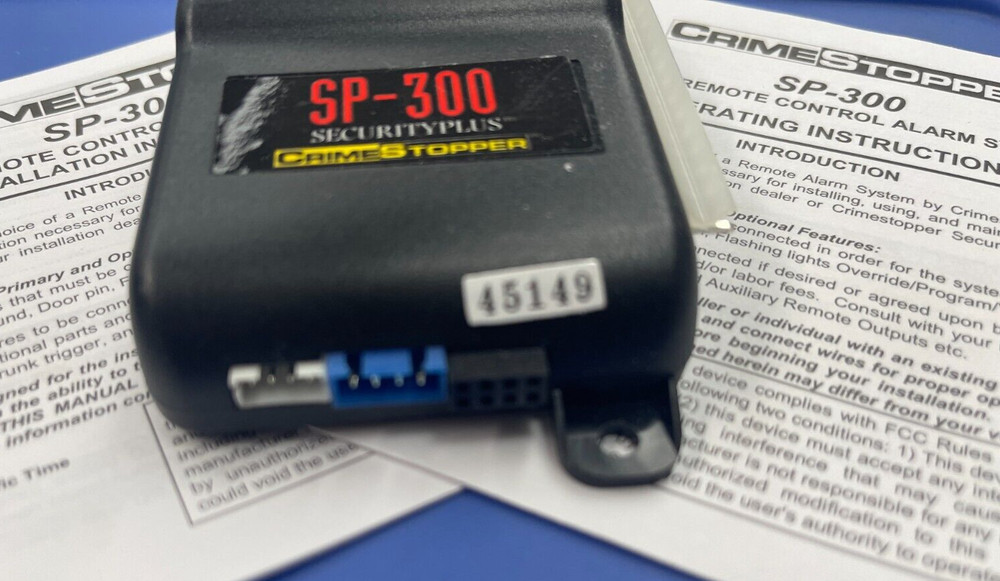 NEW CRIMESTOPPER SP-300 SECURITYPLUS ALARM REMOTE MODULE BRAIN ONLY