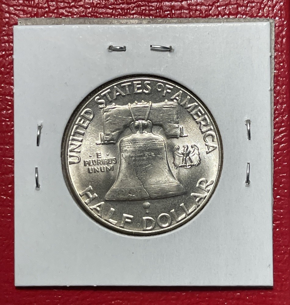 1955 P Franklin Silver Half Dollar, Choice/Gem Uncirculated.