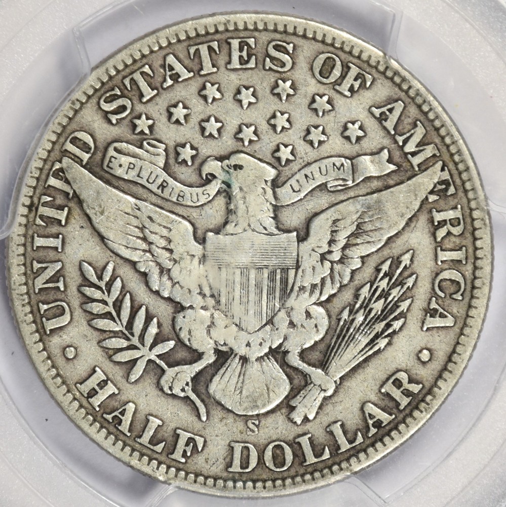 1910-S BARBER HALF DOLLAR ~ PCGS VF30