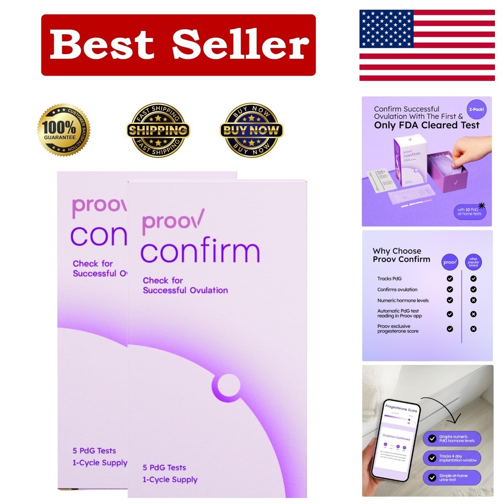 10 -Cleared PdG  Strips - Confirm Ovulation & Boost Pregnancy Chances