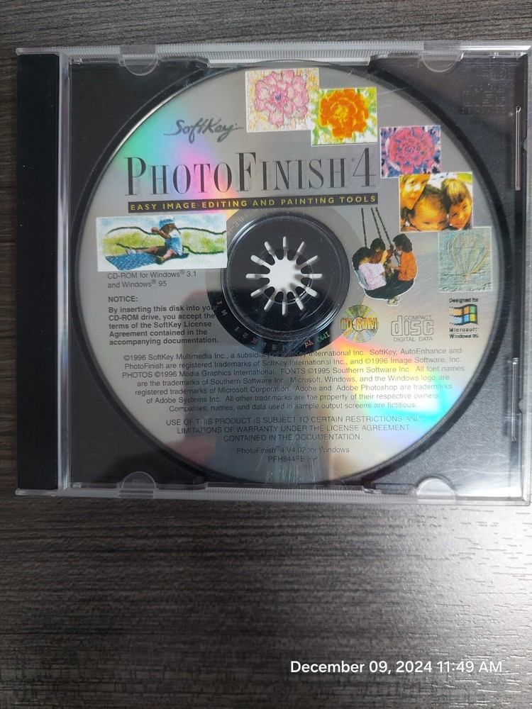 Photo Finish 4 CD-Rom Soft Key