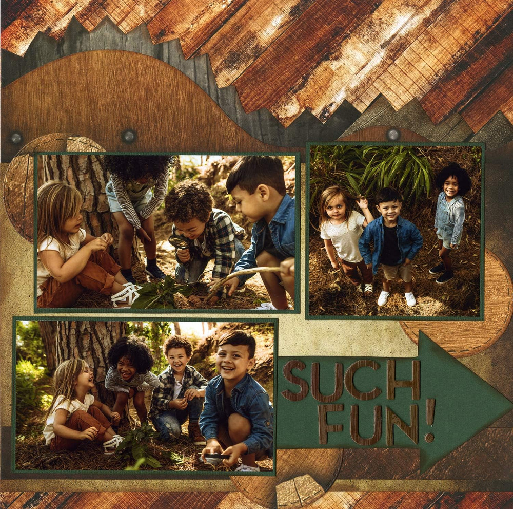 Elegant Woods Scrapbook Collection Kit
