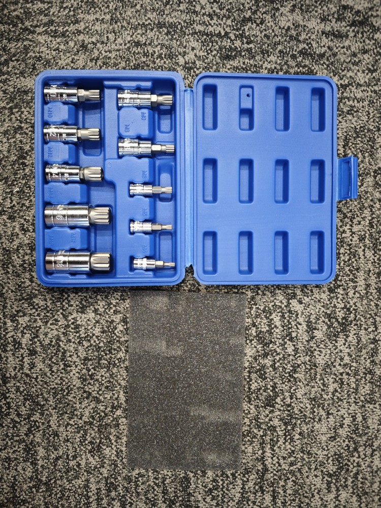 Bit Socket Set 10 PCS Spline Bit Socket Set w/ case Tamper Proof with Case