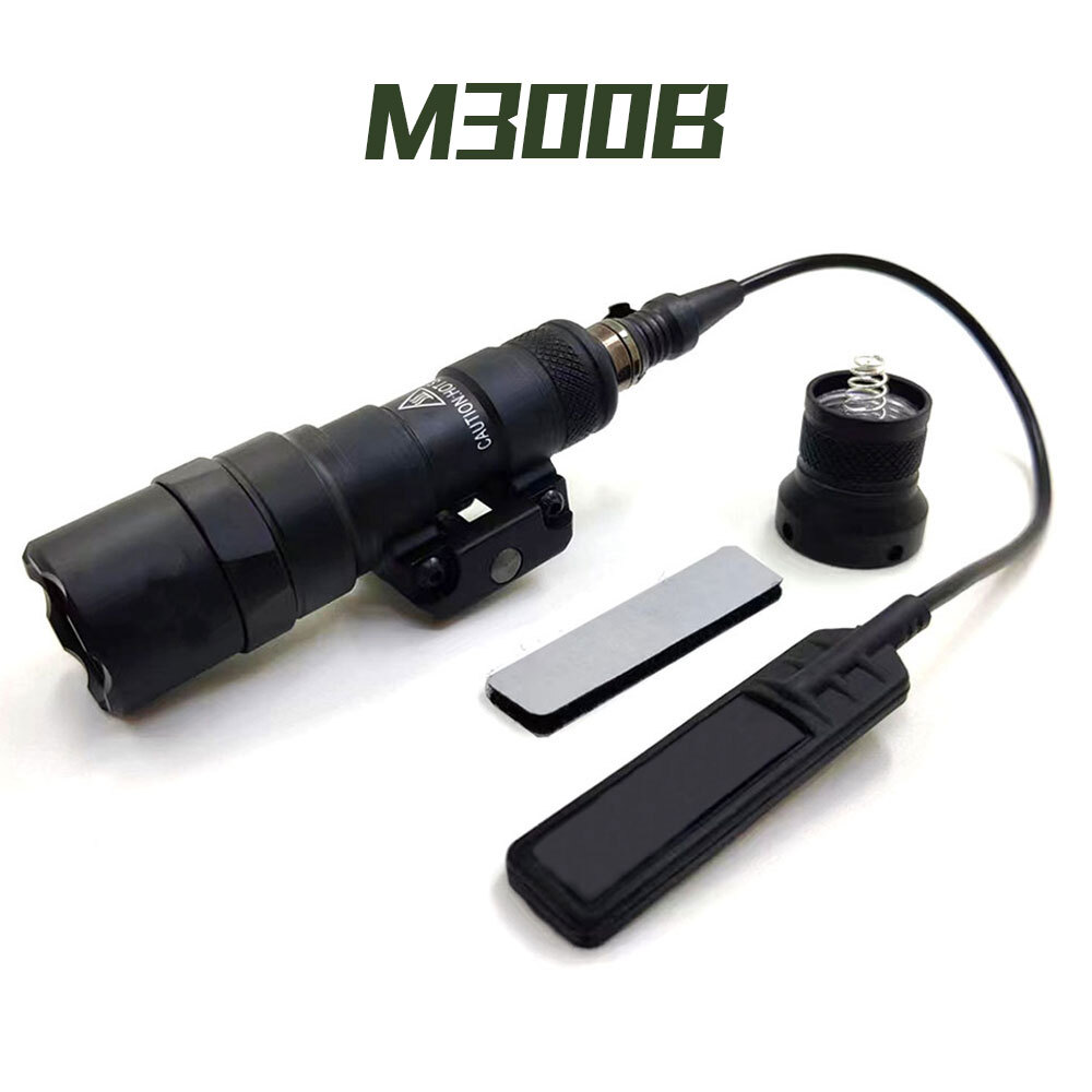 Tactical M300B Weapon Light Flashlight with Remote Control Pressure Switch - LED