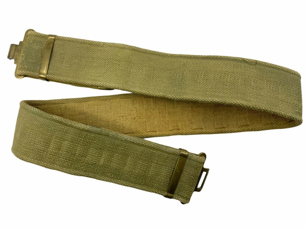 WW2 Canadian 37 Pattern Web Belt Blancoed 2