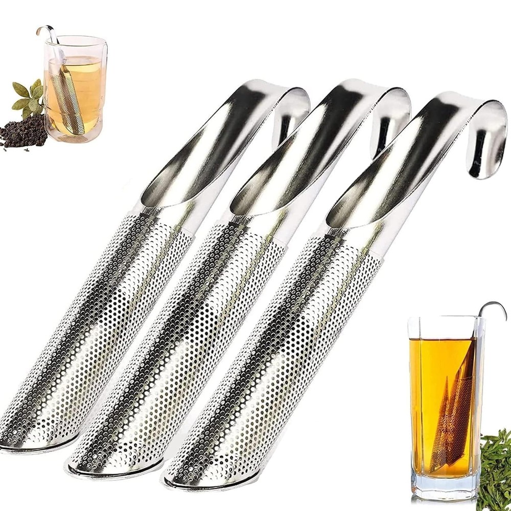 3PCS Stainless Steel Tea Diffuser  Strainers, Long-handle Filters for Loose L...