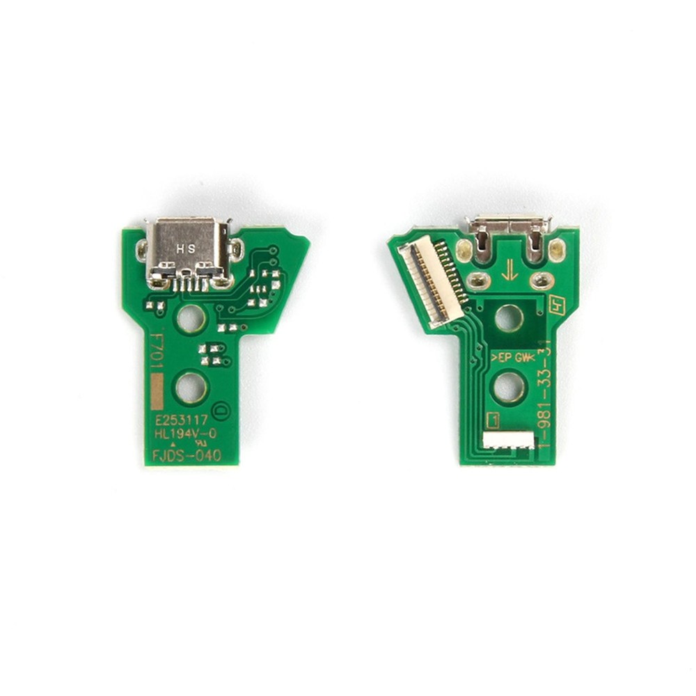 2* USB 12 Pin Socket Charging Port Board Parts For Sony PS4 Pro Controller