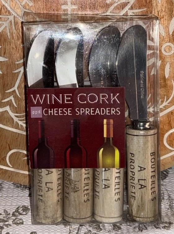 Wine, Cork Cheese Spreaders