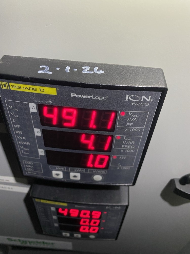 SQUARE D 6200R POWERLOGIC DIGITAL PANEL MODULE