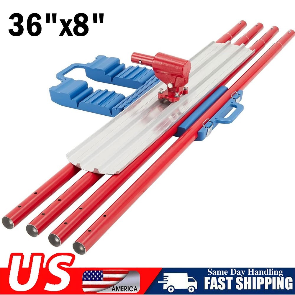 36 inch Bull Concrete Float Concrete Tool Trowel Float with 4 Handle Round End