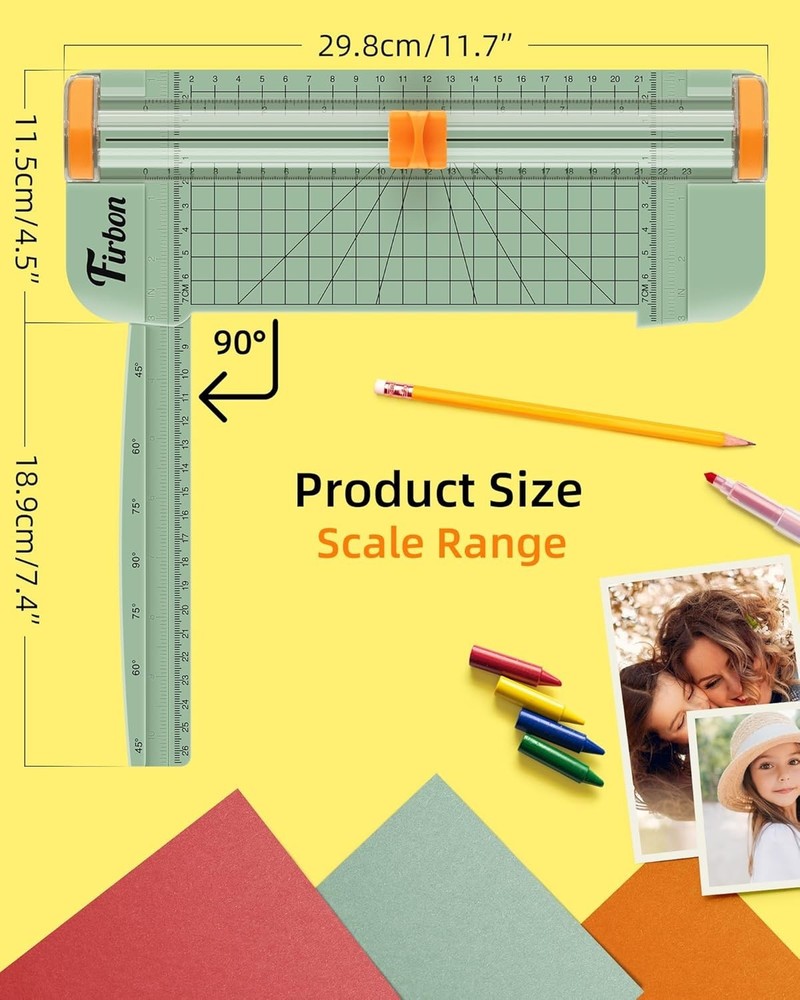 Versatile A5 Morandi Paper Cutter - Lightweight Trimmer for12 Crafts & Projects