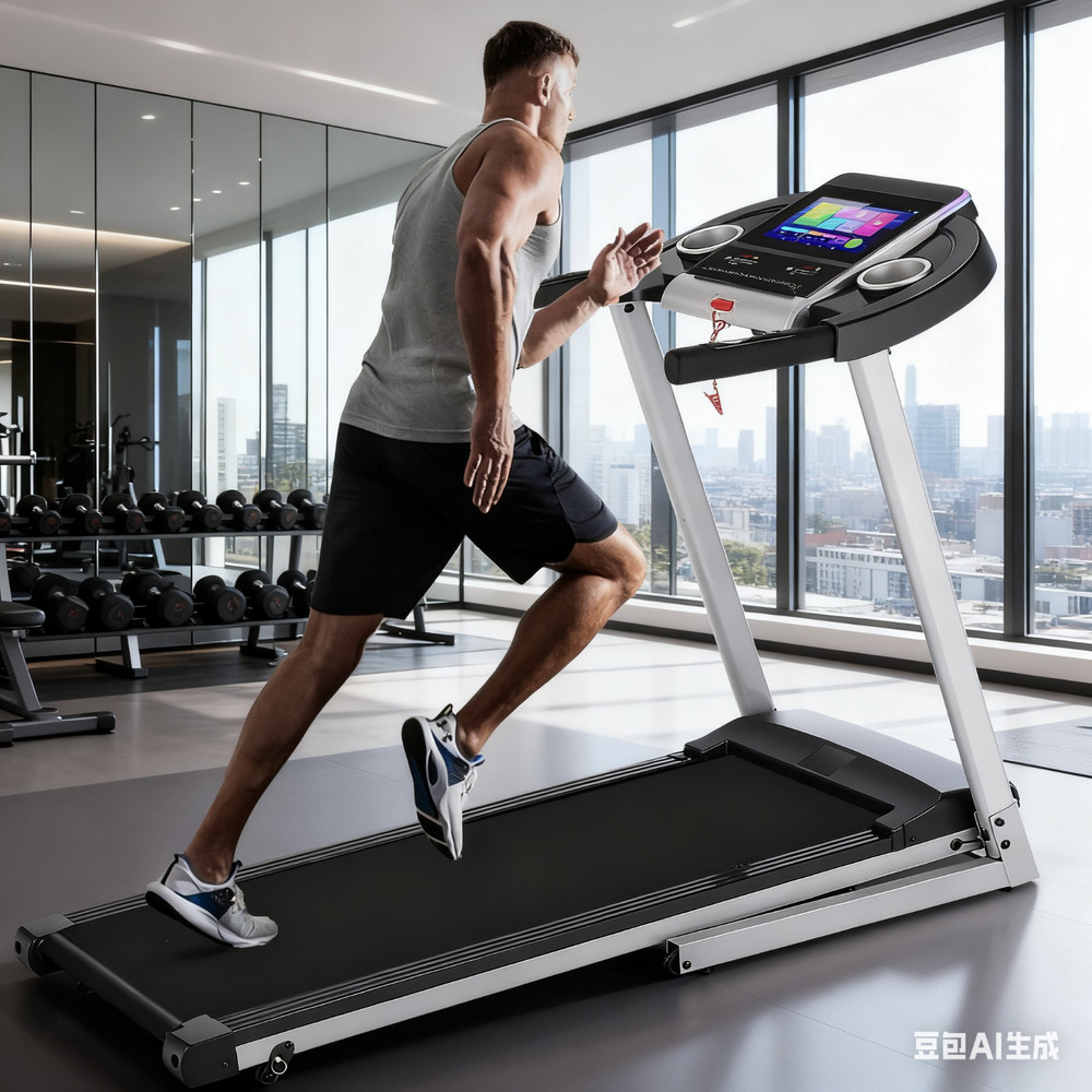 3.25HP Electric Treadmill Folding Running Machine w/10'' Touchable Screen 9mph