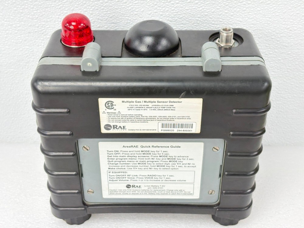 Pre Owned | Rae AreaRAE PGM-5020-Multiple Gas / Multiple Sensor Only - Black