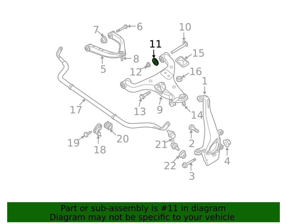 Genuine Nissan Lower Control Arm Washer 54559-7S005
