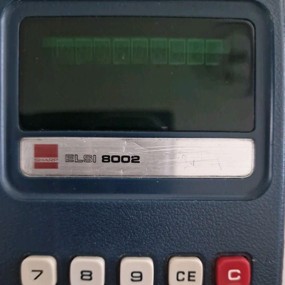 Calculator SHARP ELSI 8002 vintage- Good Working Condition