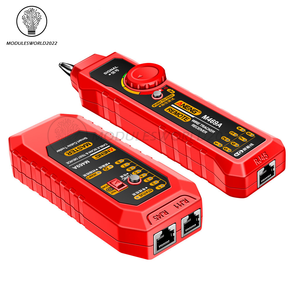 ANENG M469A Multifunctional Network Cable Tracker Networking Analyzer RJ45 RJ11