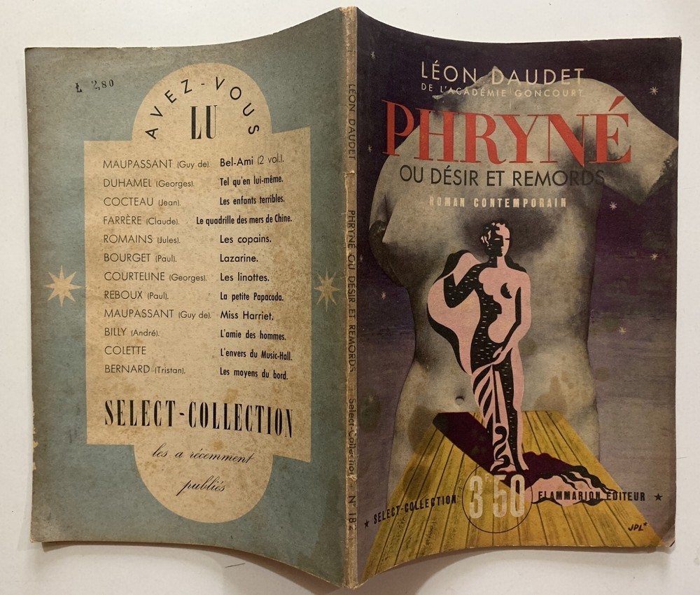 SELECT COLLECTION FLAMMARION 182 DAUDET PHRYNé 1940