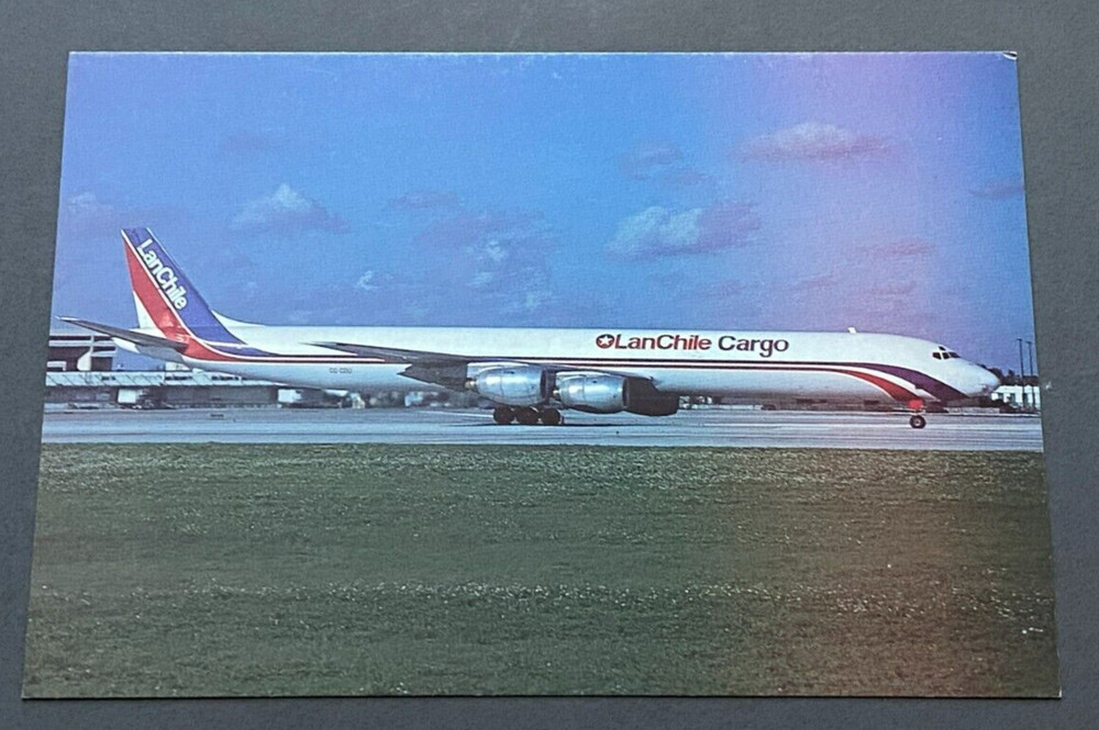 LanChile Cargo DC-8 CC-CDU Aircraft Postcard