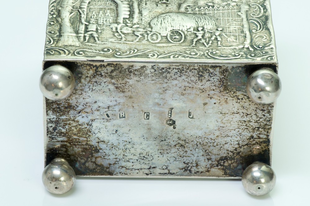 Antique Dutch Silver Tea Caddy