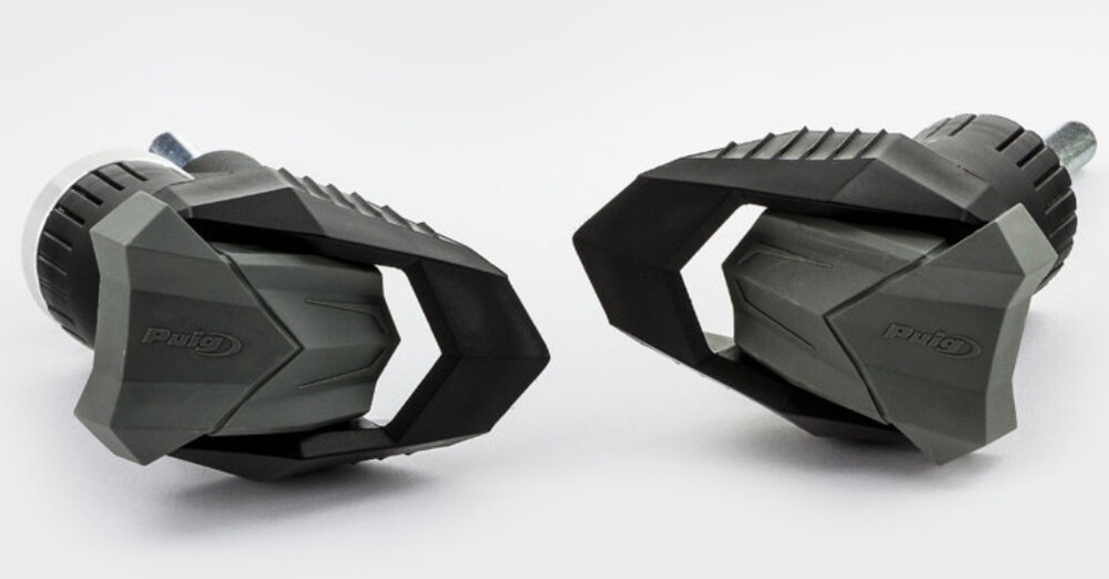 Puig R19 Black/Gray Frame Sliders (6560N)
