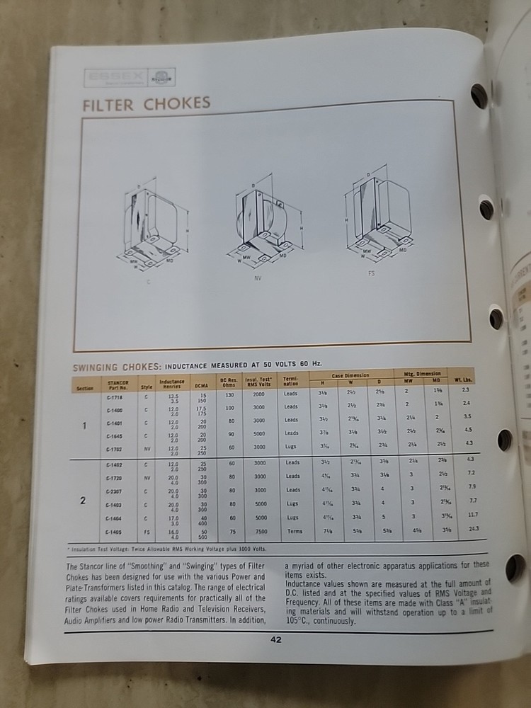 Stancor standard Transformers For Design Engineers