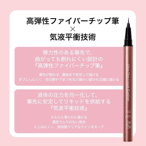 ILM Ultra Thin Liquid Eyeliner 32g Sharp Black Japan NEW FS