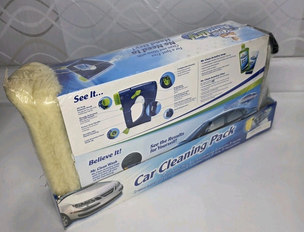 Mr Clean AutoDry Car Wash Spray System Auto Dry Soap & Starter Filter NOS