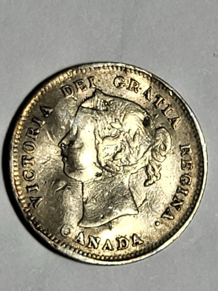 Canada 1897 VF Silver 5 cent