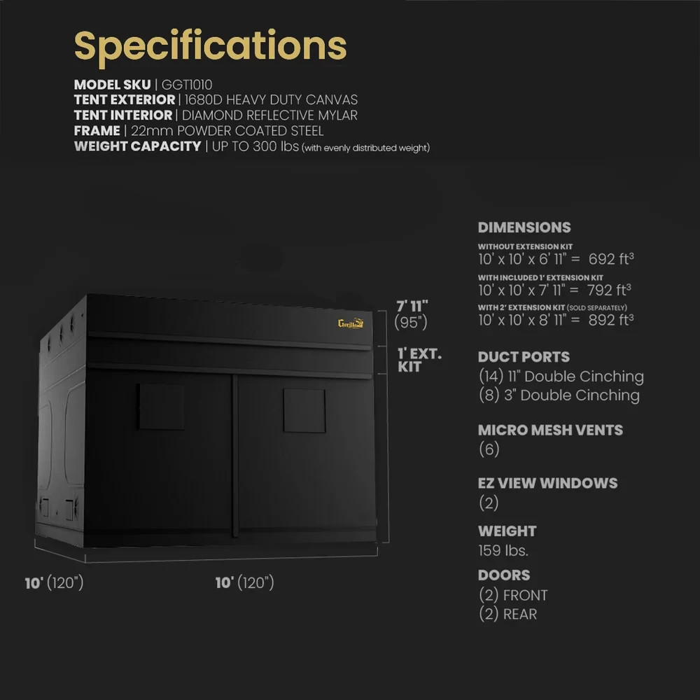 Gorilla Grow Tent 10x10