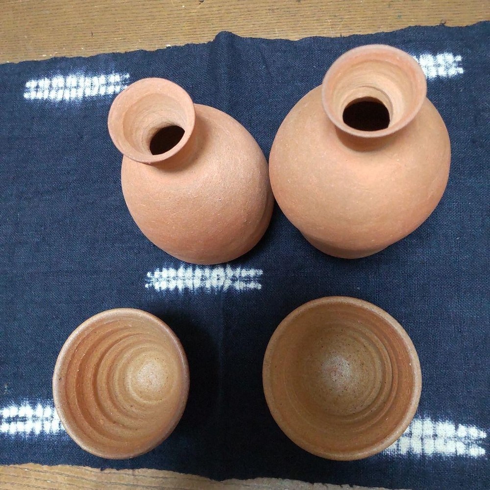 Sake set Bizen ware 101