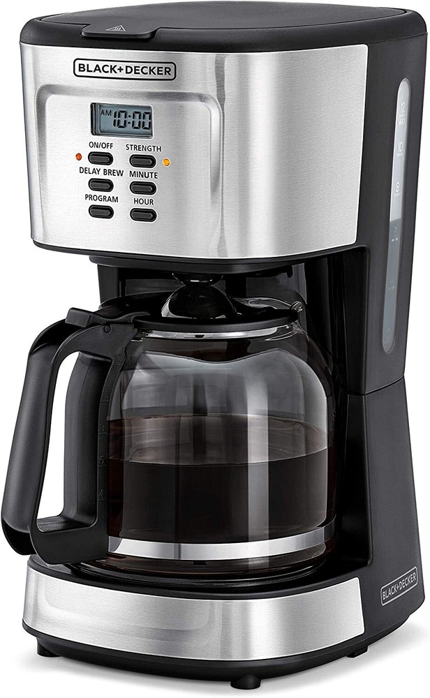 Black & Decker 12-Cups 220 Volt Programmable Coffee Maker 220V Permanent Filter