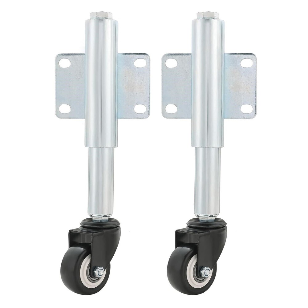 2" Fence Gate Wheels with Spring Rolling Gate Swivel Caster Gate Rollers Support