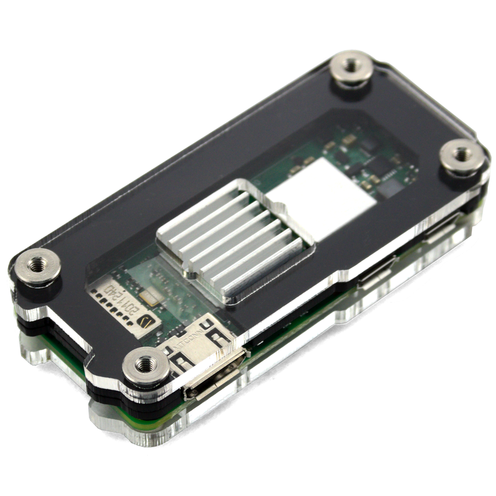 C4Labs Zebra Zero Heatsink Case for Raspberry Pi Zero 2 - Color & Size Options