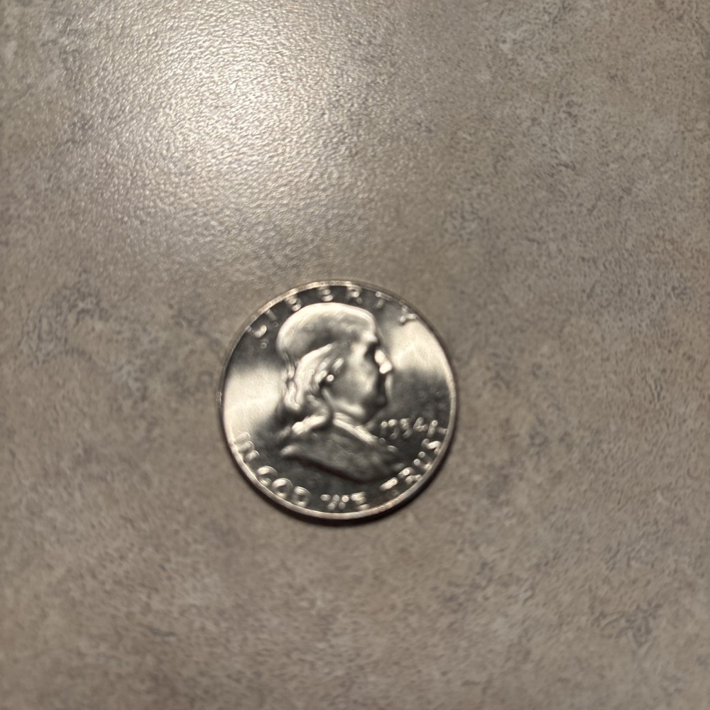 Uncirculated 1954 Philadelphia Mint Silver Franklin Half