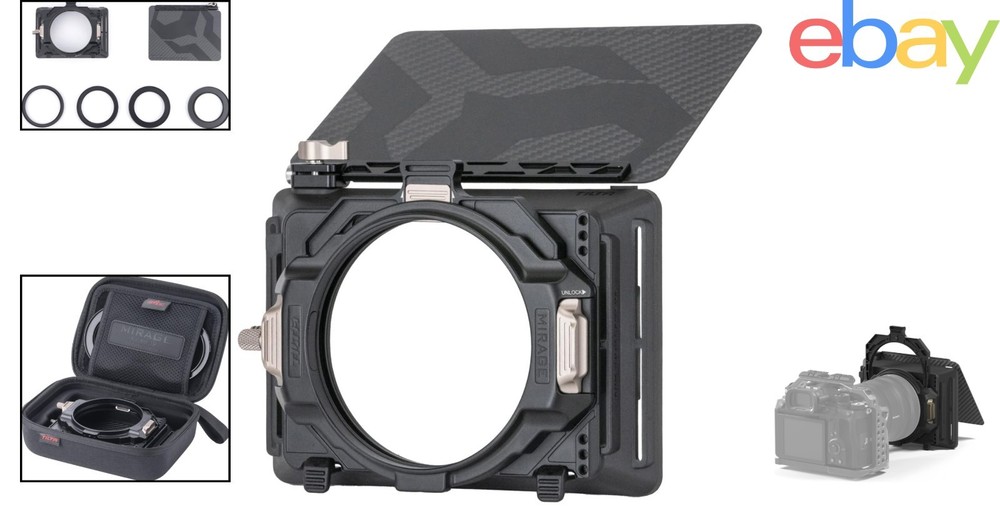 4x5.6 Inch Matte Box with Variable Neutral Density and Lens Compatibility