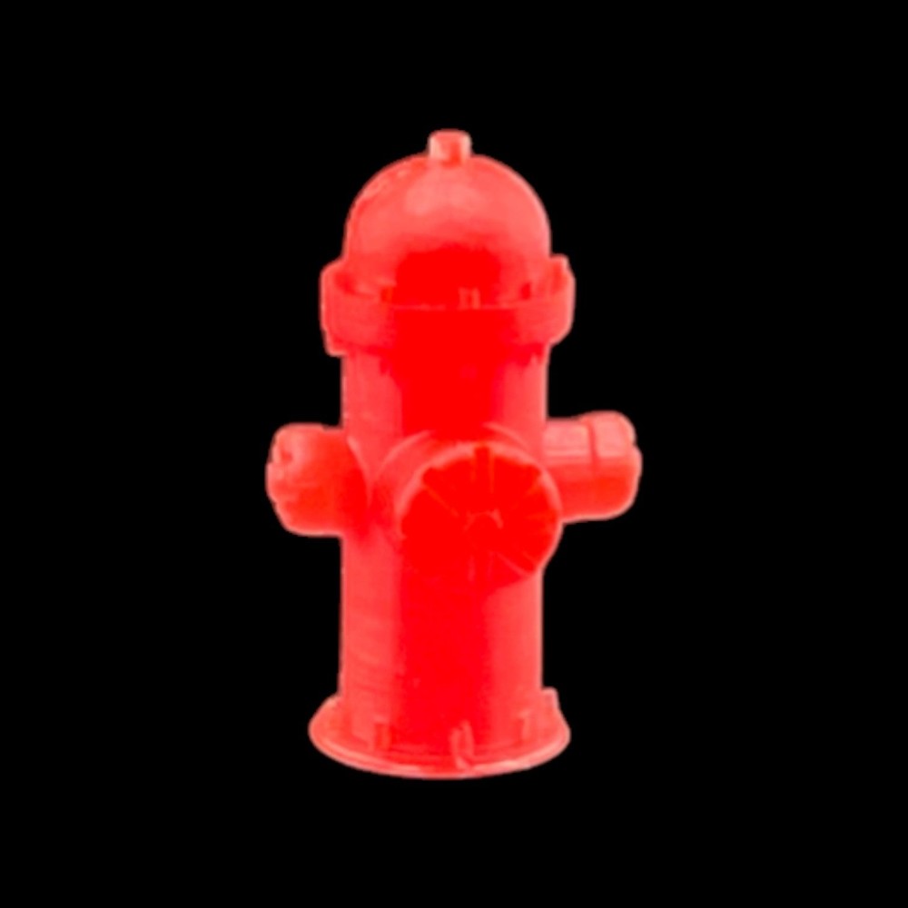 Fire Hydrants - Style 2 (5pk) - N Scale 1:160 - Red