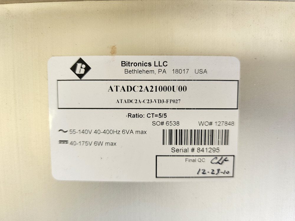 Bitronics Triple Demand Meter II ATADC2A , Ratio: CT=5/5