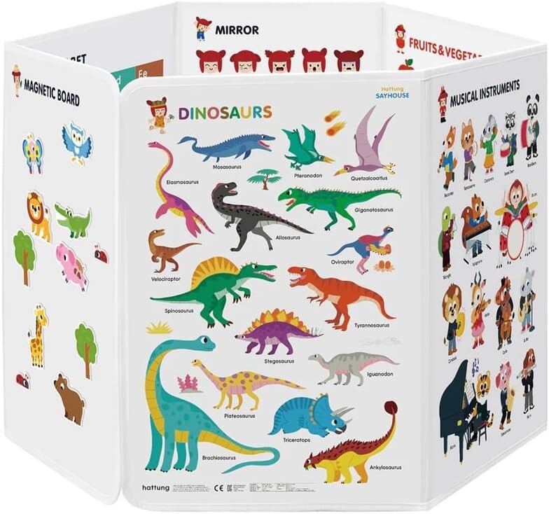 Livevie Interactive Learning Board with Talking Pen Learn Fruits, Numbers & More